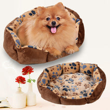 Load image into Gallery viewer, 35*26*10cm Soft Fleece Winter Dog Bed Puppy Cat House Mat Warm Pet Bed for Small Dogs
