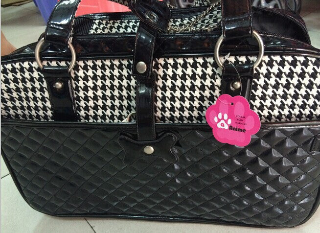 New Luxury Brand PU Leather Portable Dog Bags for Small Dog