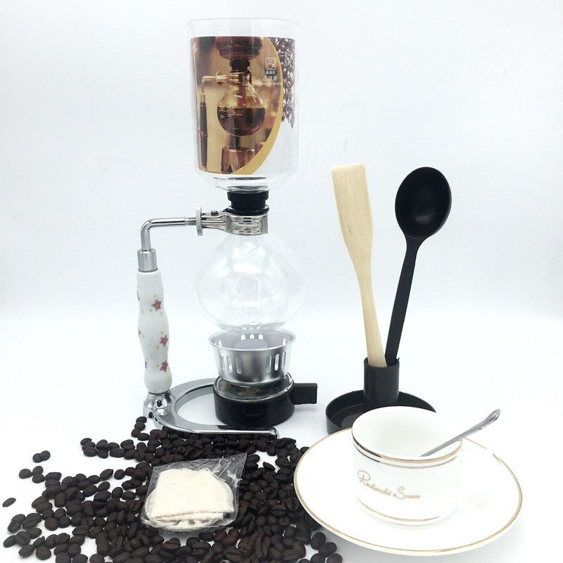 3 cups The new fashion siphon coffee maker / high quality glass syphon strainer coffee pot Siphon pot filter coffee tool BT2-3