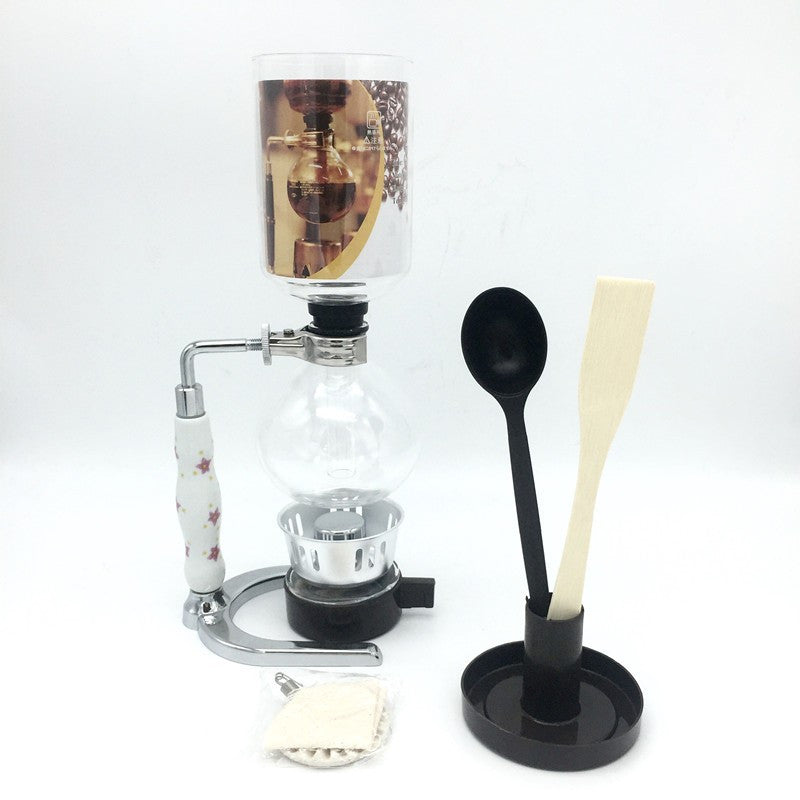 3 cups The new fashion siphon coffee maker / high quality glass syphon strainer coffee pot Siphon pot filter coffee tool BT2-3