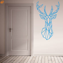 Load image into Gallery viewer, AYA DIY Wall Stickers Wall Decals, Geometric Deer Head  Wall Sticker Type PVC Wall Stickers M42*70cm /L56*94cm
