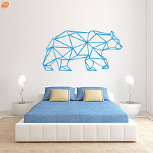 Load image into Gallery viewer, AYA DIY Wall Stickers Wall Decals, Geometric Bear  Wall Sticker Type PVC Wall Stickers M84*42cm/L111*56cm
