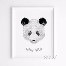 Load image into Gallery viewer, Sketch Cartoon Panda Canvas Art Print Painting Poster,  Wall Pictures for Home Decoration, Home Decor FA387

