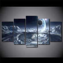Load image into Gallery viewer, HD Printed 5 Piece Canvas Art Alien Planet Moons Space Wall Pictures for Living Room Free Shipping  ny-7440C
