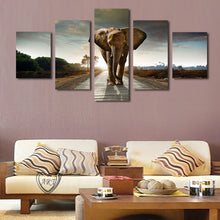 Load image into Gallery viewer, 5 Pcs(No Frame) Elephant Painting Canvas Wall Art Picture Home Decoration Living Room Canvas Print Modern Painting-Large Canvas
