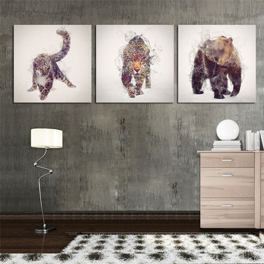 Gorgeous Animals Canvas Printings For Room Wall Modern Paintings Wall Pictures Tableau Peinture Sur Toile With Frame Hot Gifts
