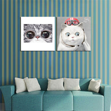 Load image into Gallery viewer, Lovely Big Eyes Cat Canvas Printings For Room Wall Modern Paintings Wall Pictures Tableau Peinture Sur Toile With Frame Hot Gift
