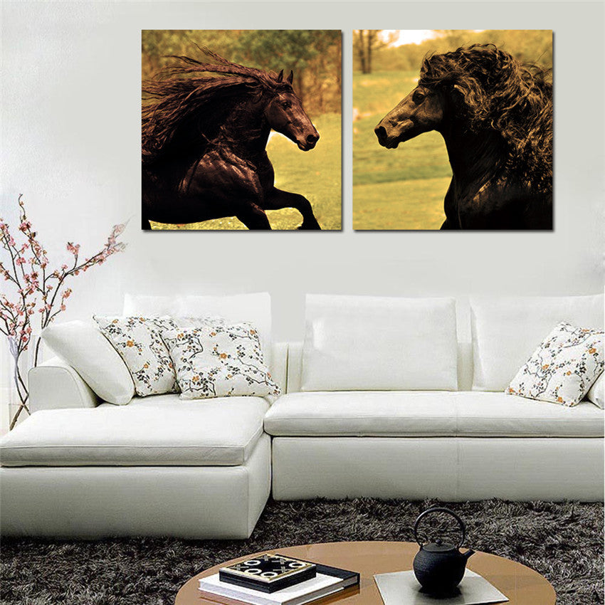 Running Horses Canvas Printings For Room Wall Modern Paintings Wall Pictures Tableau Peinture Sur Toile With Frame Popular Gifts