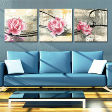 Load image into Gallery viewer, Rose Christmas Wall Canvas With Framed Ready To Hang For Living Room Modern Painting Wall Picture With Frame And Box Hot Gift
