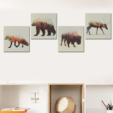 Load image into Gallery viewer, Framed Animal Cuadros Decoracion Canvas Printed Painting Modern 30x30cm quadros de parede sala estar com moldura Directly Handed
