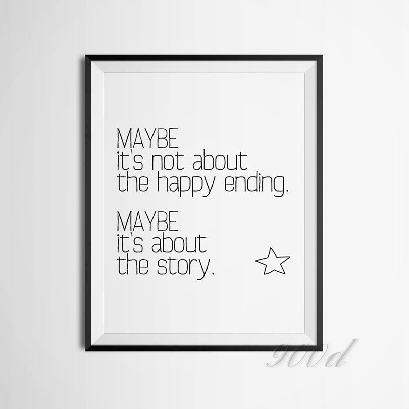 Quote Canvas Art Print Painting Poster, Wall Pictures for Home Decoration, Wall Decor FA358