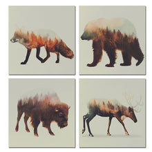Load image into Gallery viewer, Brown Style Animals Canvas Printings For Room Wall Modern Paintings Wall Pictures Tableau Peinture Sur Toile With Frame Hot Gift
