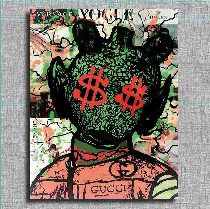 Cuadros Decoracion Alec Monopoly Series 1 For Graffiti Art Print On Canvas For Wall Picture Decoration Painting In Living Room