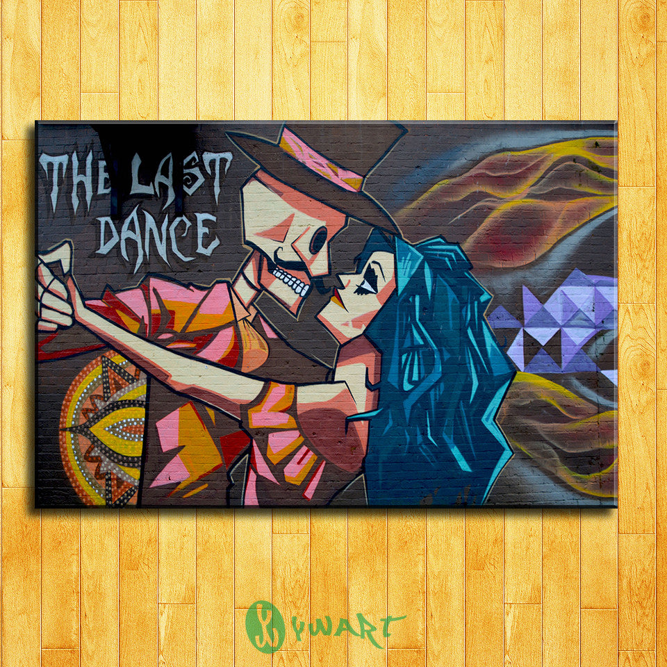 Canvas Oil Painting Modern For Graffiti Painting Street Art Paintings Dance Hang Pictures Wall Home Decoration No Frame