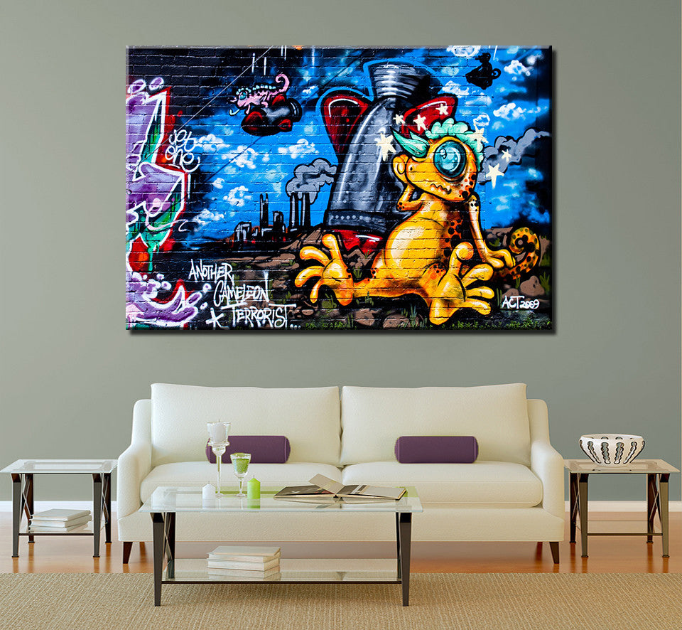 Graffiti-5 Oil Painting On Canvas Modern Wall Art Home Deco Wallpaper Painting Posters For Walls Free Shipping No Frame