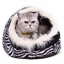 Load image into Gallery viewer, Removable Warm Pet Bed Lamb Cotton Dog Bed Pet Cat House Lovely Soft Cat Bed Cave Pet Products
