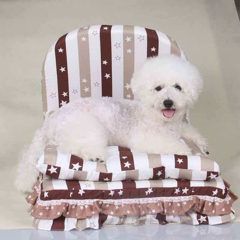 Washable 3 pieces big lage dog bed house set pet cat luxury Princess sofa Bed kennel for small dog  (Pet bed + pillow + blanket)