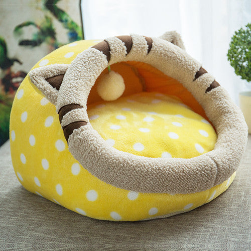 Winter Warm  Dog Bed Pet Dog House Soft pet Bed,Kennel Doggy Warm Cushion Basket  Fashion Colorful Animals Shape
