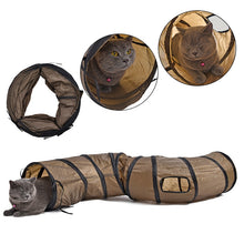Load image into Gallery viewer, S shape 120 cm Solid Pet Cat Tunnel Pet Play Tunnel Funny  Cat Tunnel Kitten Play Toy Collapsible Cat Toys PlayTunnel for Fun
