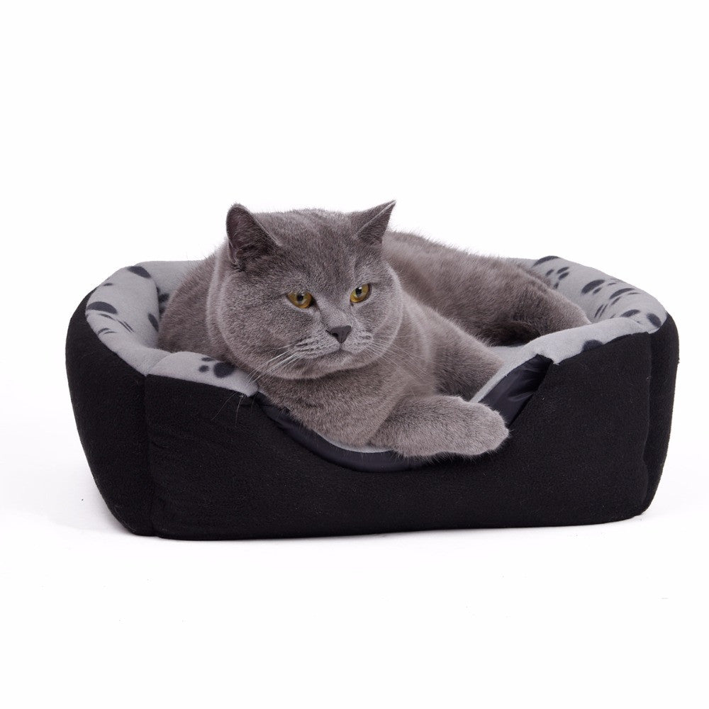 Multifunctional Cat Cave Bed Dog Bed Mat Pet Cat Sofa Kennel Paw Pattern Soft Cat Kitten Puppy Nest Pet Supplies New Arrival