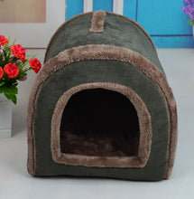 Load image into Gallery viewer, Hot Sales ! Size 37*33*31 CM Dog  Bed Kennel Golden Teddy Pet Cat Litter Autumn/Winter Warm Small Dog House Wholesale CLD225
