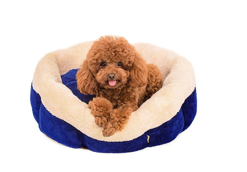 Soft round Detachable washable small dog cat pet Bed Kennel soft warm Fleece Cozy Pet House sofa bed Warm cat  pet products