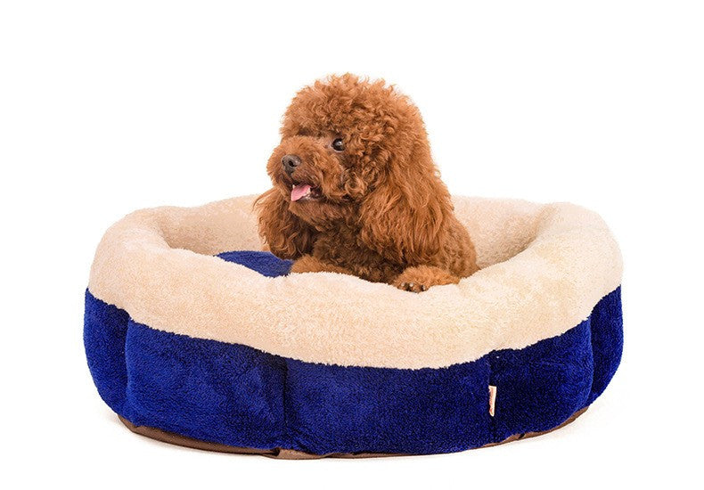 Soft round Detachable washable small dog cat pet Bed Kennel soft warm Fleece Cozy Pet House sofa bed Warm cat  pet products