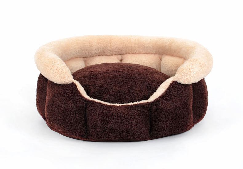 Soft round  washable small dog cat pet house sofa Bed Kennel  winter warm Fleece kitten cat puppy indoor bed nest sleeping bag