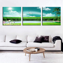 Load image into Gallery viewer, Free Shipping Oil Painting Canvas Wall Art Picture Landscape Forest Lake Canvas Painting Modern Living Room Decorative
