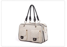 Load image into Gallery viewer, Dog Carrier Bag Luxury Diamond Quilted Outdoor Yorkie&amp;Chihuahua Carrier Winter
