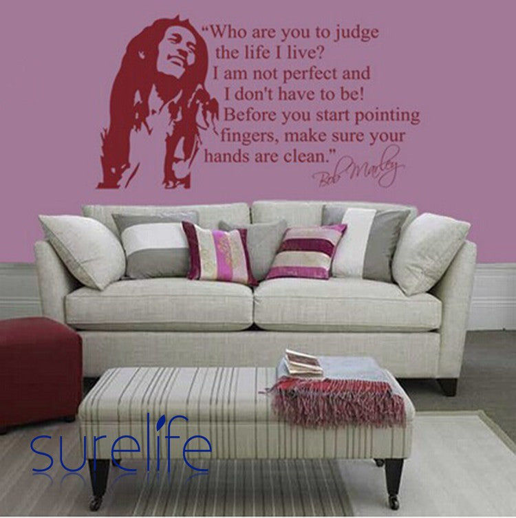 Wholesale Bob Marley Quotes Wall Sticker Vinyl Wall Decals Quotes  Poster Wall Art Wallpaper Wall Stickers Home Decoration