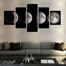 Load image into Gallery viewer, 5 Piece(No Frame)Moon Modern Home Wall Decor Canvas Picture Art HD Print Painting On Canvas for Living Room
