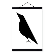 Load image into Gallery viewer, Modern Minimalist Black White Abstract Bird A4 Big Poster Print Animal Hipster Canvas Painting No Frame Home Wall Art Decor Gift
