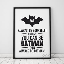 Load image into Gallery viewer, Batman Quote Canvas Art Print Poster, Wall Pictures for Home Decoration, Frame not include FA246-2
