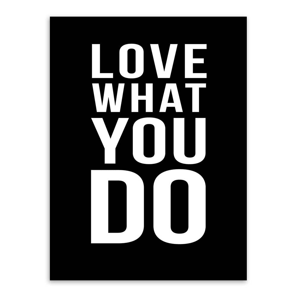 Minimalist Black White Motivational Typography Love Quotes A4 Poster Print Vintage Picture Canvas Painting Wall Art Home Decor