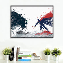 Load image into Gallery viewer, Original Watercolor Batman vs Superman Pop Movie A4 Art Print Poster Wall Picture Canvas Painting No Framed Kids Room Home Decor
