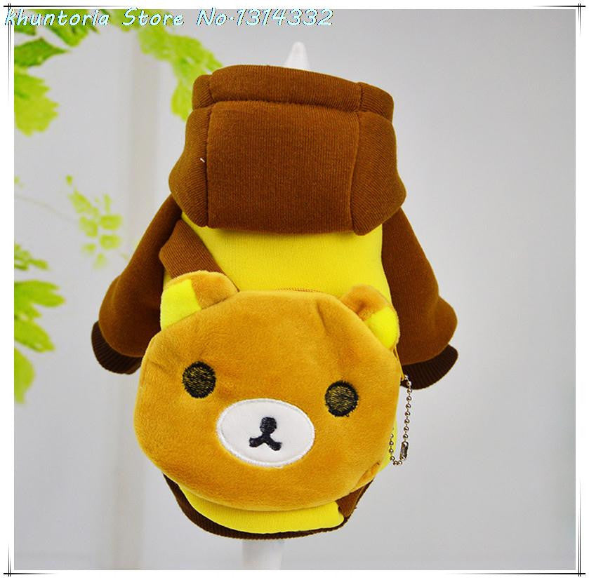 Bear style pocket Winter Warm Pet Dogs Clothes Soft Puppy Cat Coat Hoodie Costumes Clothing for Dog Chihuahua 10 Models