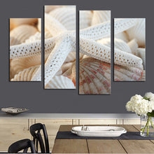 Load image into Gallery viewer, 4 Pcs(No Frame) Of Wall Art Decoration Picture Of Modern Fashion Beach Shell Print On Canvas Painting,Painting On Wall

