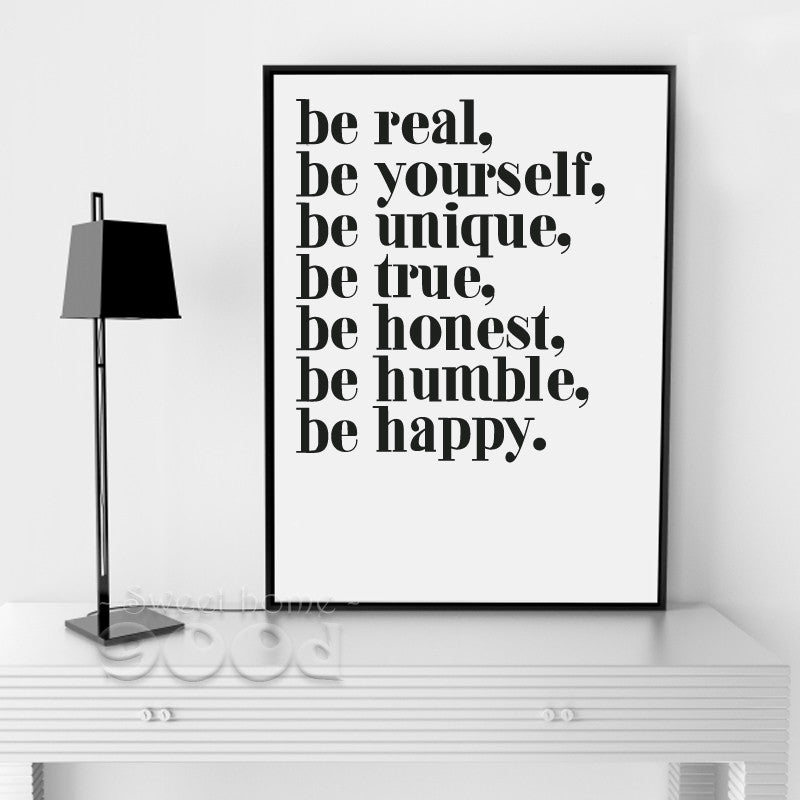 Inspiration Quote Canvas Painting Poster, Wall Pictures For Living Room Home Decoration Print On Canvas, Frame not include FA142