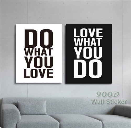 Quote Canvas Art Print Painting Poster, Wall Pictures For Home Decoration Print On Canvas,  set of 2