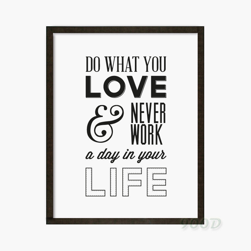 Do What You Love Quote Art Print Art Print painting Poster, Wall Pictures for Home Decoration Wall Decor,  PF037