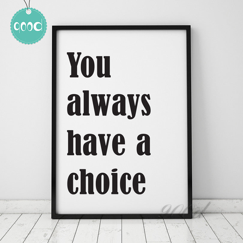 Inspiration Quote Art Print painting Poster, Wall Pictures for Home Decoration Wall Decor,  YE026
