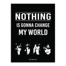 Load image into Gallery viewer, Triptych Original Vintage Pop Beatles Music Quote Canvas A4 Art Print Poster Wall Picture Living Room Bar Deco Painting No Frame
