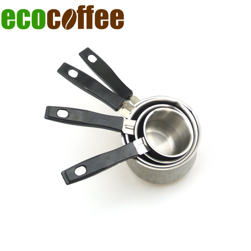 1 Set Turkish coffee pot stainless steel coffee pot with a handle teat cup four sets