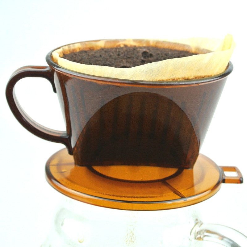 Filter cup 102# coffee cup bowl follicular style coffee pot drip coffee maker Brown one