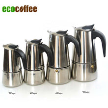 Load image into Gallery viewer, Stainless Steel Moka Espresso Latte Percolator Stove Top Coffee Maker Pot
