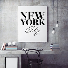 Load image into Gallery viewer, New York City Wall Art, Scandinavian print, Black and White Poster, Canvas Art Painting Wall Pictures For Living Room, No Frame
