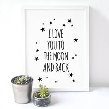 Load image into Gallery viewer, Love Quote Canvas Art Print Painting Poster, Wall Pictures For Child Room Decoration,  Cartoon Wall Decor FA128-6
