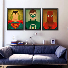Load image into Gallery viewer, 9 Movie Superheros Canvas Painting Modern Home Wall Decor Canvas Art Wall Pictures For Child Bedroom HD Print  Unframed
