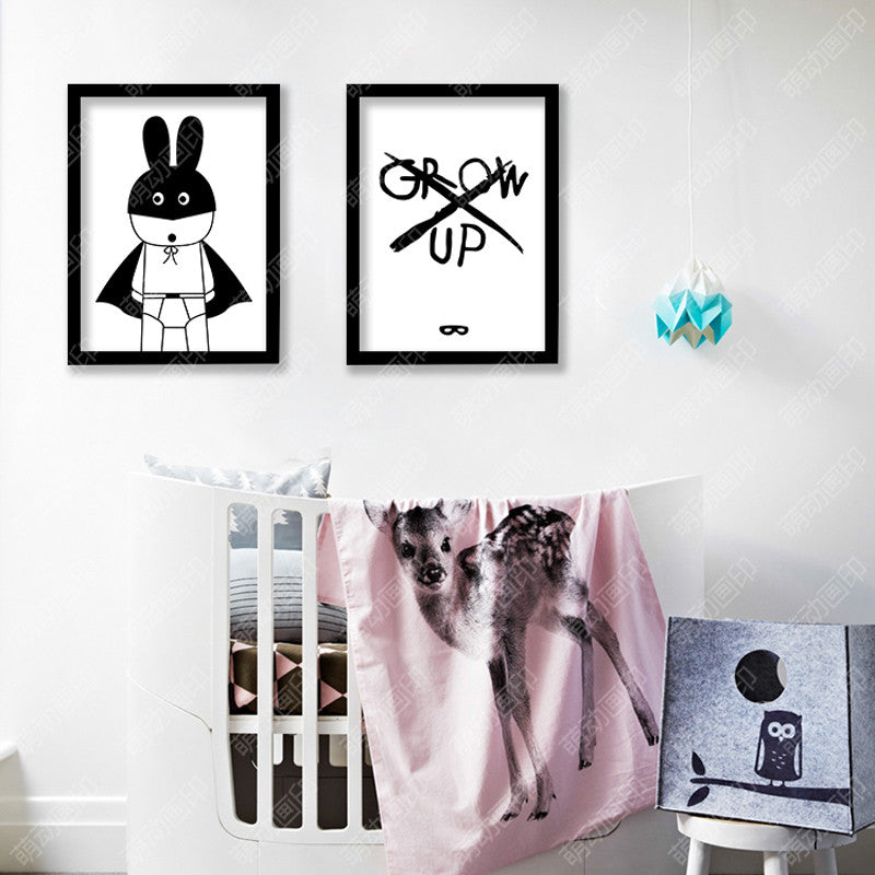 wall poster wall art Canvas The Batman rabbit  Art Print Poster Wall Pictures for Home Decoration picture Frame not include v5